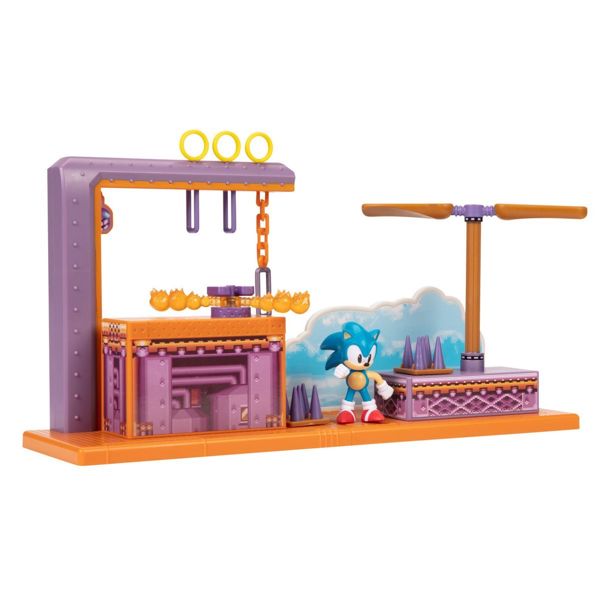 Playset Zone Flying Battery Con Figura Sonic 6 Cms